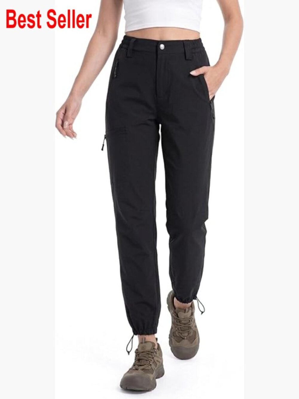 Quick Dry Water Resistant Hiking Pants with Zipper Pockets